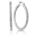 Boucles d&#39;oreille en argent sterling plaqué or 18k blanc cz 925 en gros